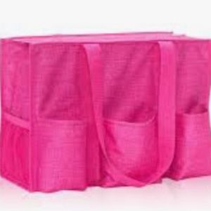 Zip top organizing tote